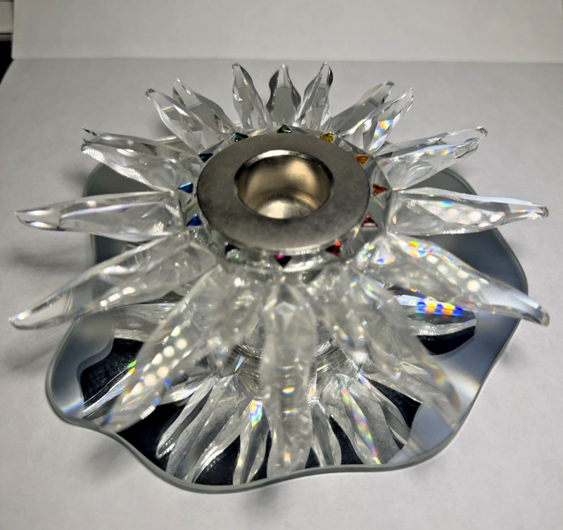 Genuine 1999 Austrian Swarovski Crystal Solaris Candleholder