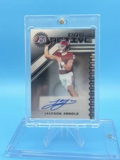 Jackson Arnold Auto /25 Auburn QB (RC) Holo SSP Pro Active 2025 Leaf Pro Set **