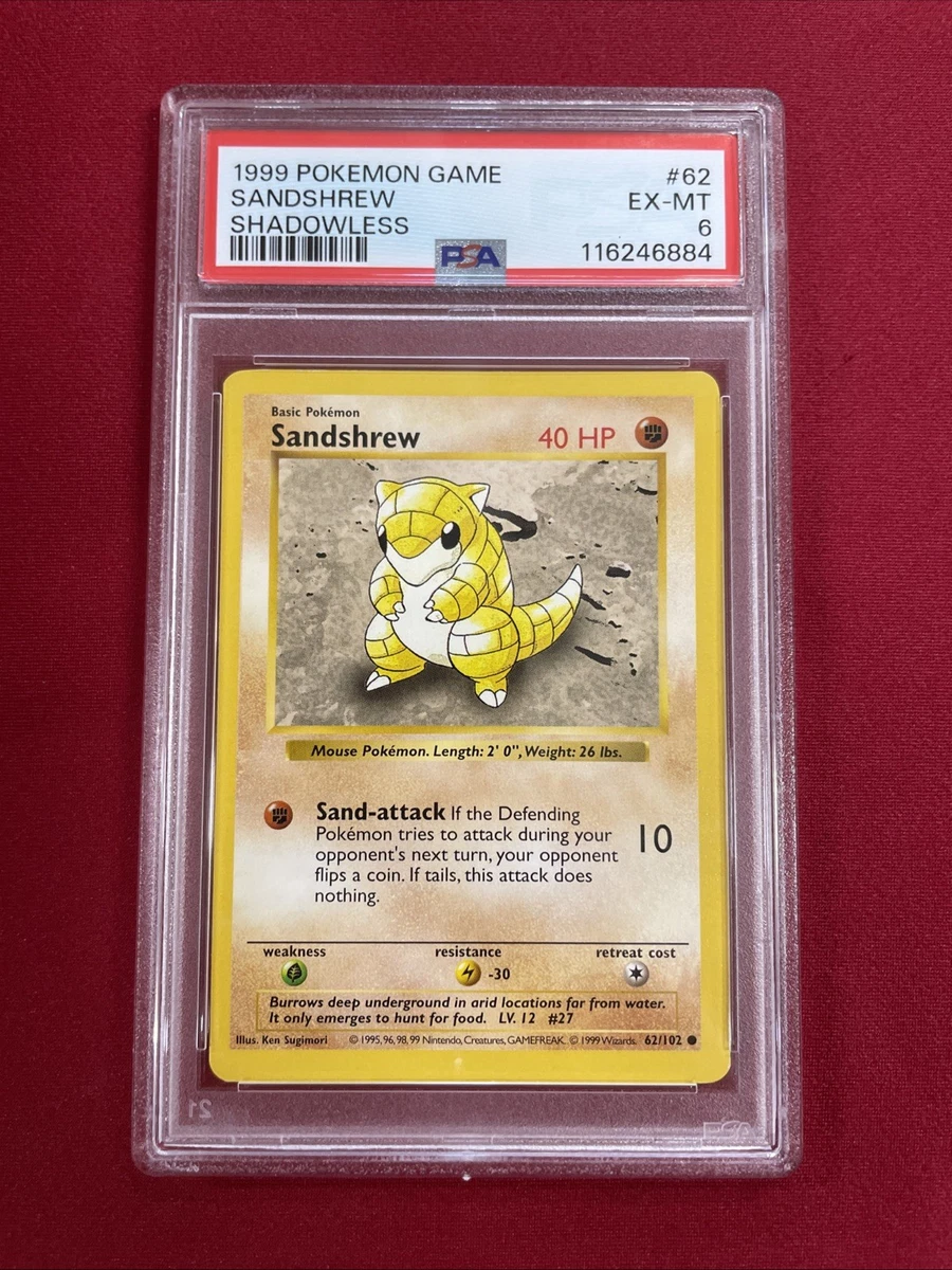 Sandshrew 062/102 Base Set (Shadowless) for sale | eBay