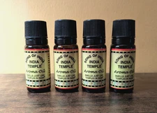 Song of India Temple Aroma Oil 4-Pack 10ml Bottles Diffuser Free Ship