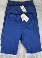 Lot Of 3 Vintage 90s Women s Bike Shorts Aerobics Shorts Size M Navy Blue Cotton