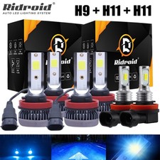 8000k Led Headlights Hilo Fog Light Bulb Combo Kit For Nissan Altima 2007-2018