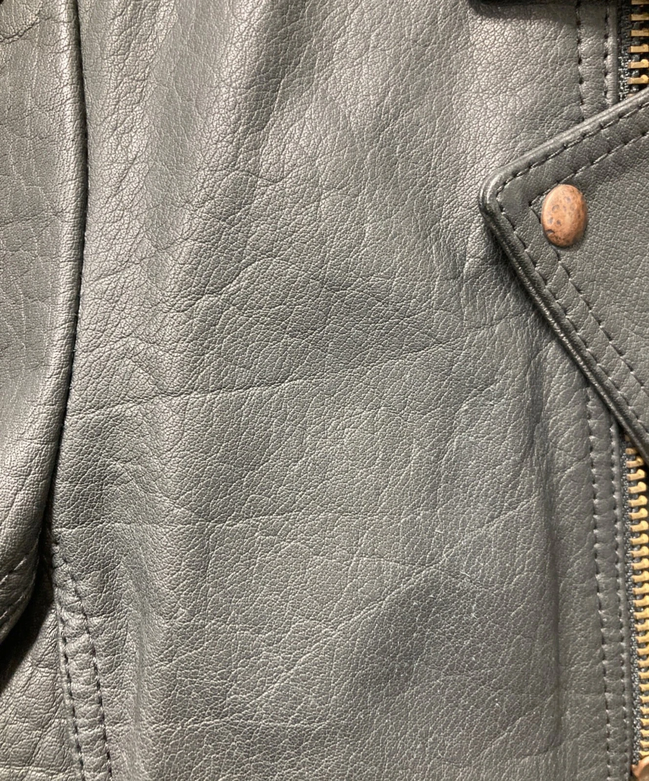 HUGO BOSS Leather Riders Jacket Men's Size 46 Black image 6