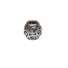 Estate PANDORA Openwork Swirl Charm Sterling Silver 790896 ALE 925