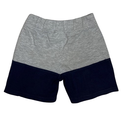 SIZE 4 KIDS FILA SPORT ELASTICATED COTTON SHORTS STRIPES GREY DARK BLUE BOY GIRL - Imagen 4 de 8