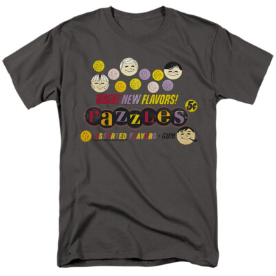 RAZZLES RETRO BOX Licensed Adult Men's Graphic Tee Shirt SM-5XL