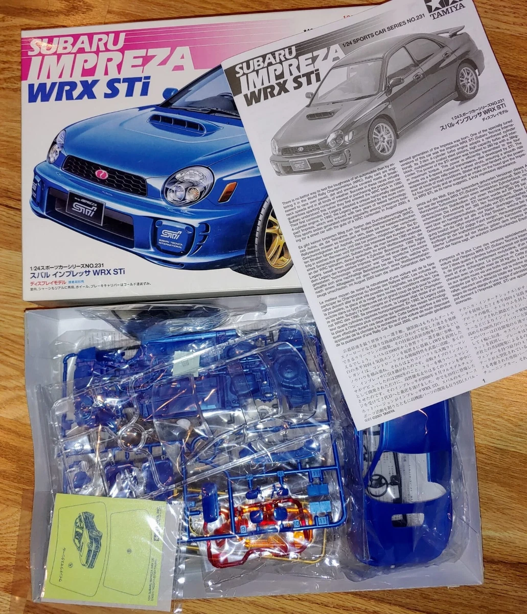 TAMIYA #24231 SUBARU IMPREZA WRX STi 1/24 PLASTIC MODEL KIT OpenBox sealed parts