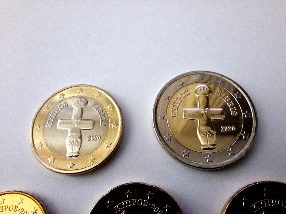 Set complet d'euros de Chypre, 1 centime à 2 euros 2020, UNC, neufs - Photo 3/3