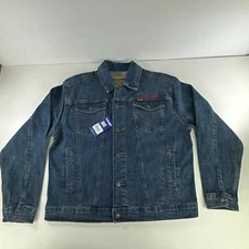 Wrangler Jacket Mens Large Jean Texas A&M Aggies Cowboy Ranch Trucker Denim
