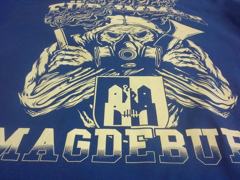 Magdeburg für Immer T-Shirt Fussball,Domstadt,Pyro,Ultras,Elbe,Skyline,Sport - Bild 4 von 4