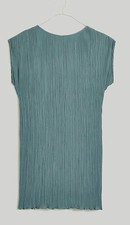 NWT Madewell Plissé Mini Tee Dress. Spruce. Size 4