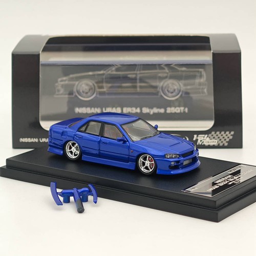 1/64 Mortal & OM Nissan ER34 uras SKYLINE Miniature Diecast Toys Car Model Hobby - Imagen 3 de 22