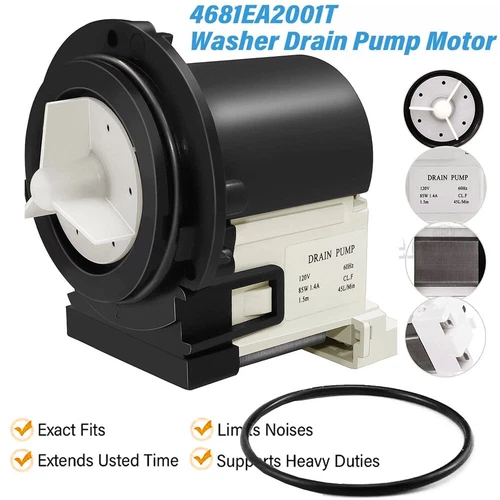 4681EA2001T Washer Drain Pump Motor Genuine For LG Kenmore Washers Machine USA