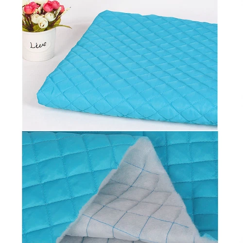 Quilted Polycotton Fabric Nylon Backed Diamond Shaped Quilting Padded Sewing DIY - Picture 8 of 36