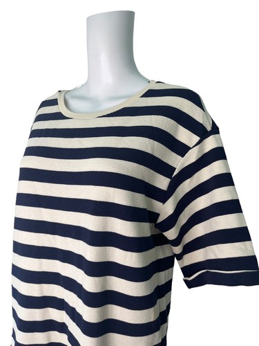 ATMOSPHERE Dress Size Medium 14 Navy & Cream Striped Womens NEW EU42 RRP £13 - Picture 10 of 15