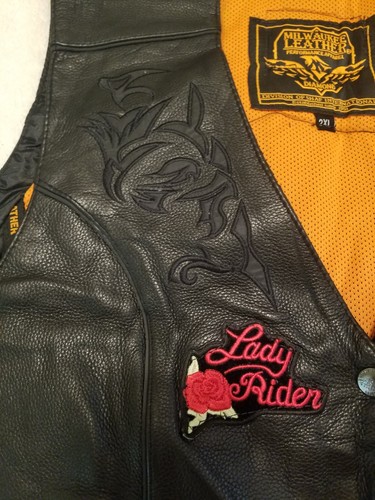 Women's Milwaukee Leather 2x With Betty Boop Patch - Picture 2 of 5