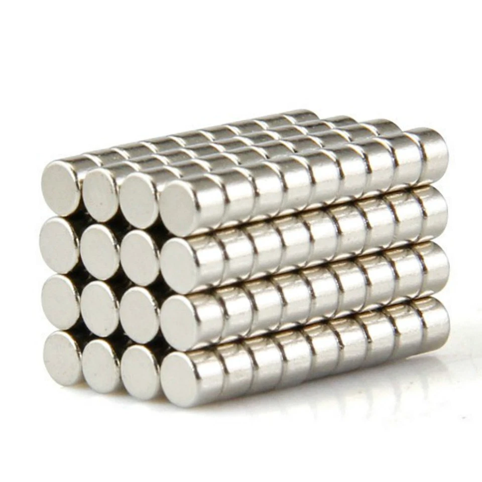 2MM X 2MM N50 EXTREM STARKE NEODYM MAGNETE SCHEIBENMAGNETE RUND ECHTE MAGNET - Bild 1 von 1