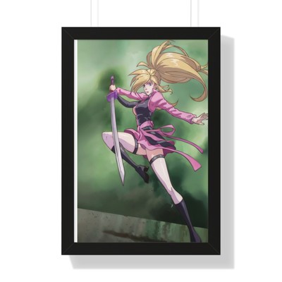 Dynamic Animated Character with Sword in Misty Background