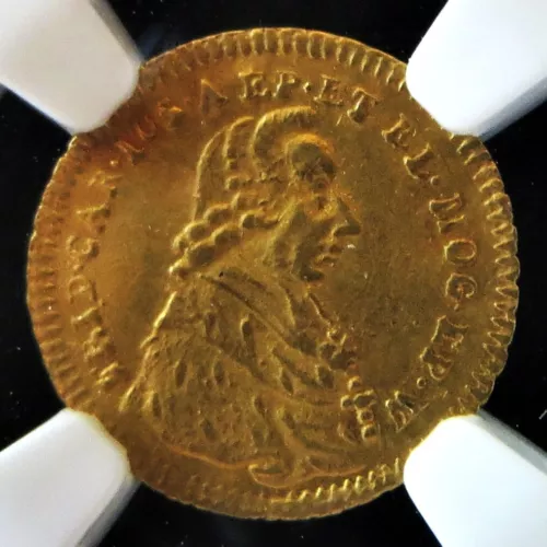 (1795) Germany, Mainz,  gold Kreuzer, NGC AU55, scarce coin