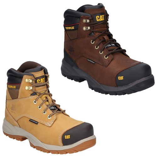 CAT Caterpillar Spiro Botas de Seguridad S3 Impermeable Puntera de Acero  Zapatos | eBay