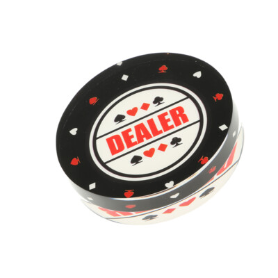 Professionelles Casino Brettspiele Zubehör runder Händlerknopf 3 Zoll