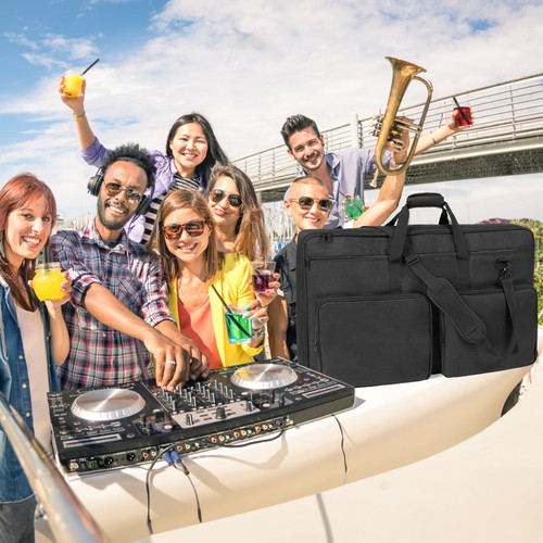 VEVOR DJ Mixer Gig Bag Gear Carry Case 1200D Oxford Fabrics 3 Storage Pocket - Picture 8 of 12