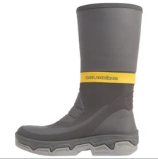 GRUNDENS Deck Boss 15" Safety Toe Boot - Dark Grey - Puncture Resistant