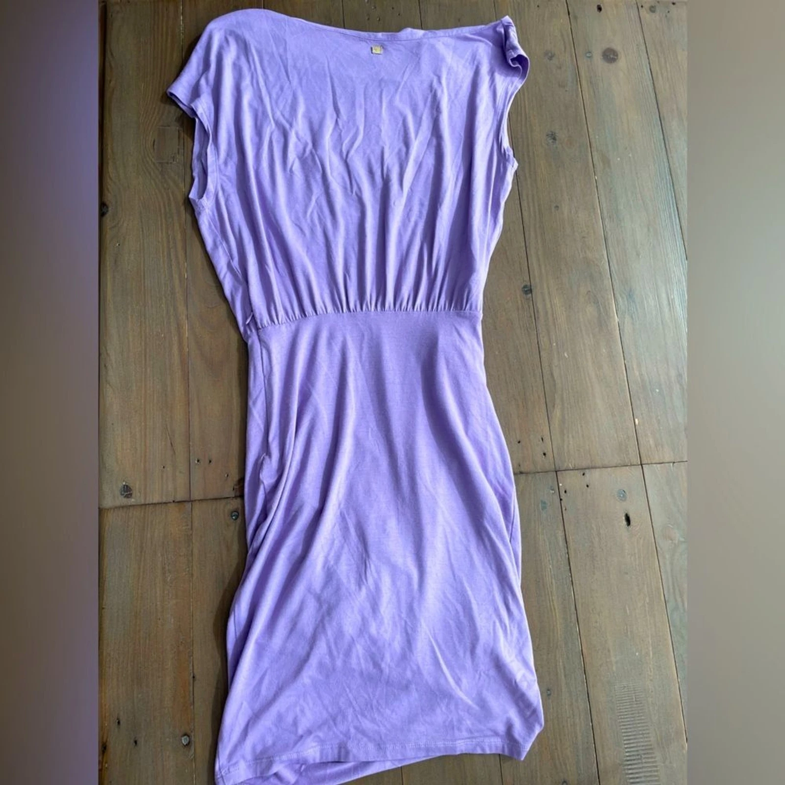 Abito tubino Versace collezione viola lavanda lilla IT38