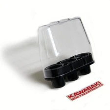 NEW Kawasaki h1 h2 s1 s2 s3 kh500 Spark Plug Holder Plate Clear Cover Case Box