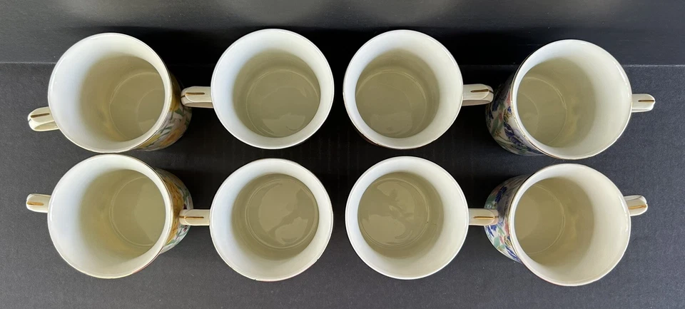 Juego de 8 tazas de café Lenox The Flower Blossom Collection 8 oz 3 1/2" Foto 3 de 4