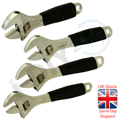 Schwerlast Soft Grip Griff verstellbar Schraubenschlüssel Set 6'' 8'' 10'' 12''