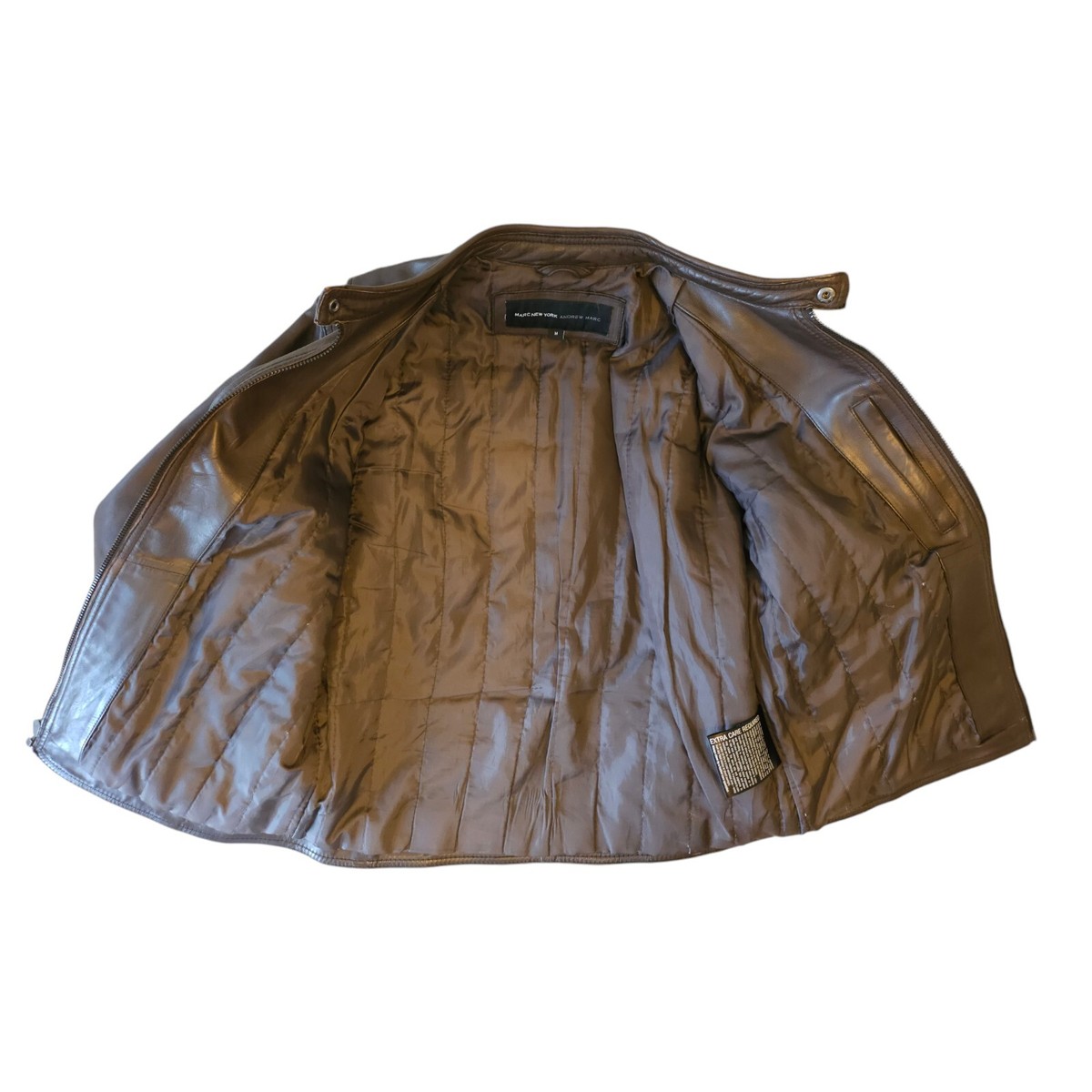 Marc New York Men's Leather Moto Jacket|Espresso|Medium | eBay