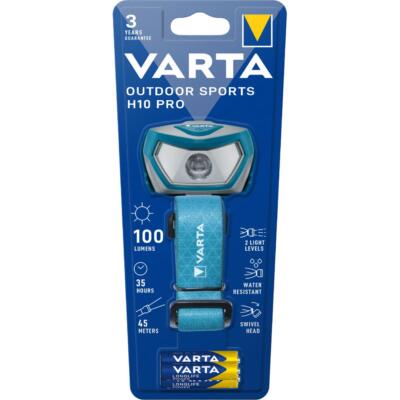 LED-Kopflampe 'Outdoor Sports H10 Pro', blau/ grau VARTA 16650 101 421 (40084960