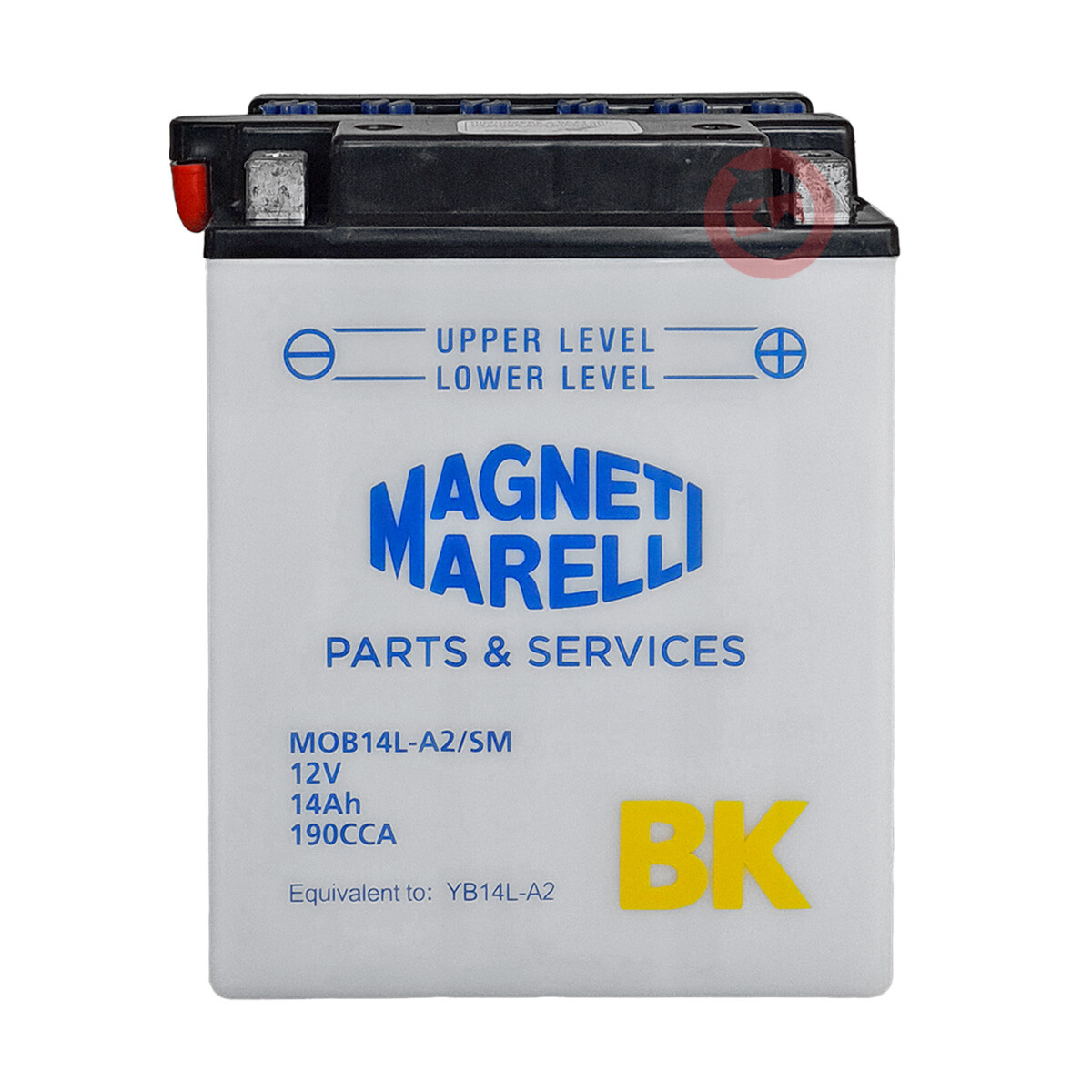 Batteria MOTORPARTS Per Aprilia Scarabeo 500 - 12V 14Ah, Compatibile YB14L-A2 - Foto 2