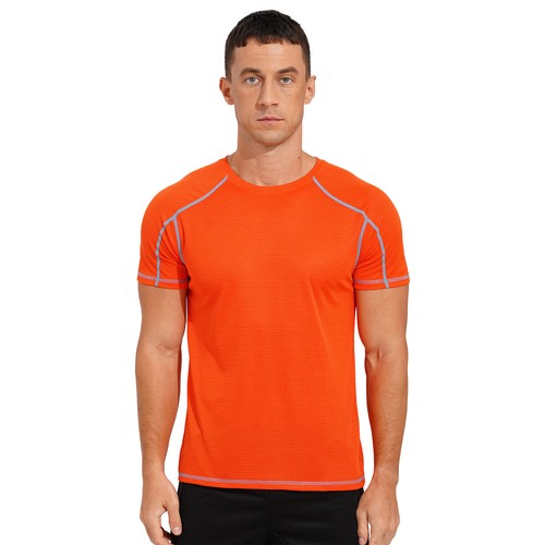 Hombres Atlético Deportes Correr Camiseta Mangas Cortas Baloncesto Activo Secado Rápido - Imagen 75 de 85