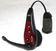 HME HS6000 RED Wireless Drive Thru Intercom Headset Works Great With Battery OEM