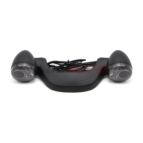 For Harley Road Glide Bullet Rear Brake LED Light Bar Turn Signal Matte Black - Picture 2 of 10