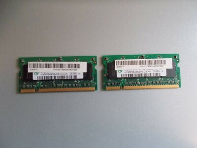 2x hynix 512MB, Arbeitsspeicher RAM f. Laptop, 2Rx16 PC2-4200S-444-12, #K-90-7