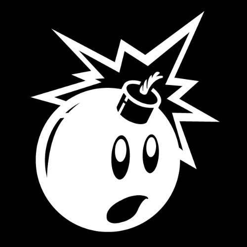 White Bomb Vinyl for Auto Car Truck Window Bumper Wall Laptop Sticker Decal Art - Picture 3 of 5