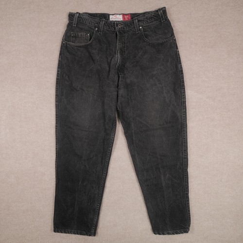 Levi's Loose 545 Brown Tab Men's 36x29 (33x27) Faded Black Wing 90's Vintage - Bild 2 von 20