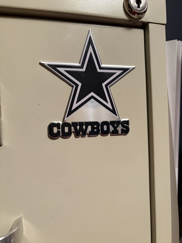 Calcomanía adhesiva de ventana de vinilo cromado para automóvil camión Dallas Cowboys Foto 3 de 3