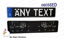 German Blue Euro D Black Euro Style Tag Bmw European License Plate Custom