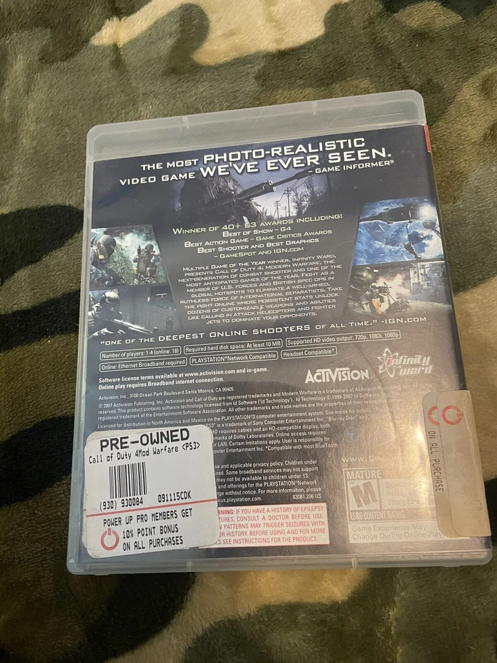 Call of Duty 4 Modern Warfare Playstation 3 PS3 CIB Complete, tested ! - Image 2 of 3