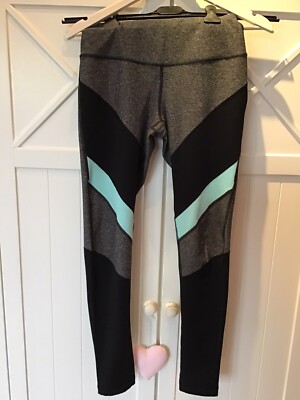 90 degree by reflex   Leggings grau meliert mit Zierstreifen Gr. S