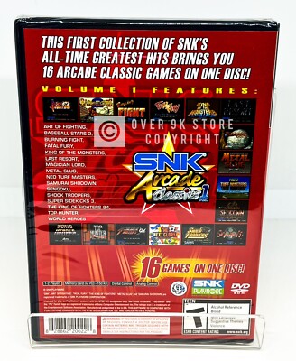 SNK Arcade Classics Vol. 1 - PS2 - Brand New | Factory