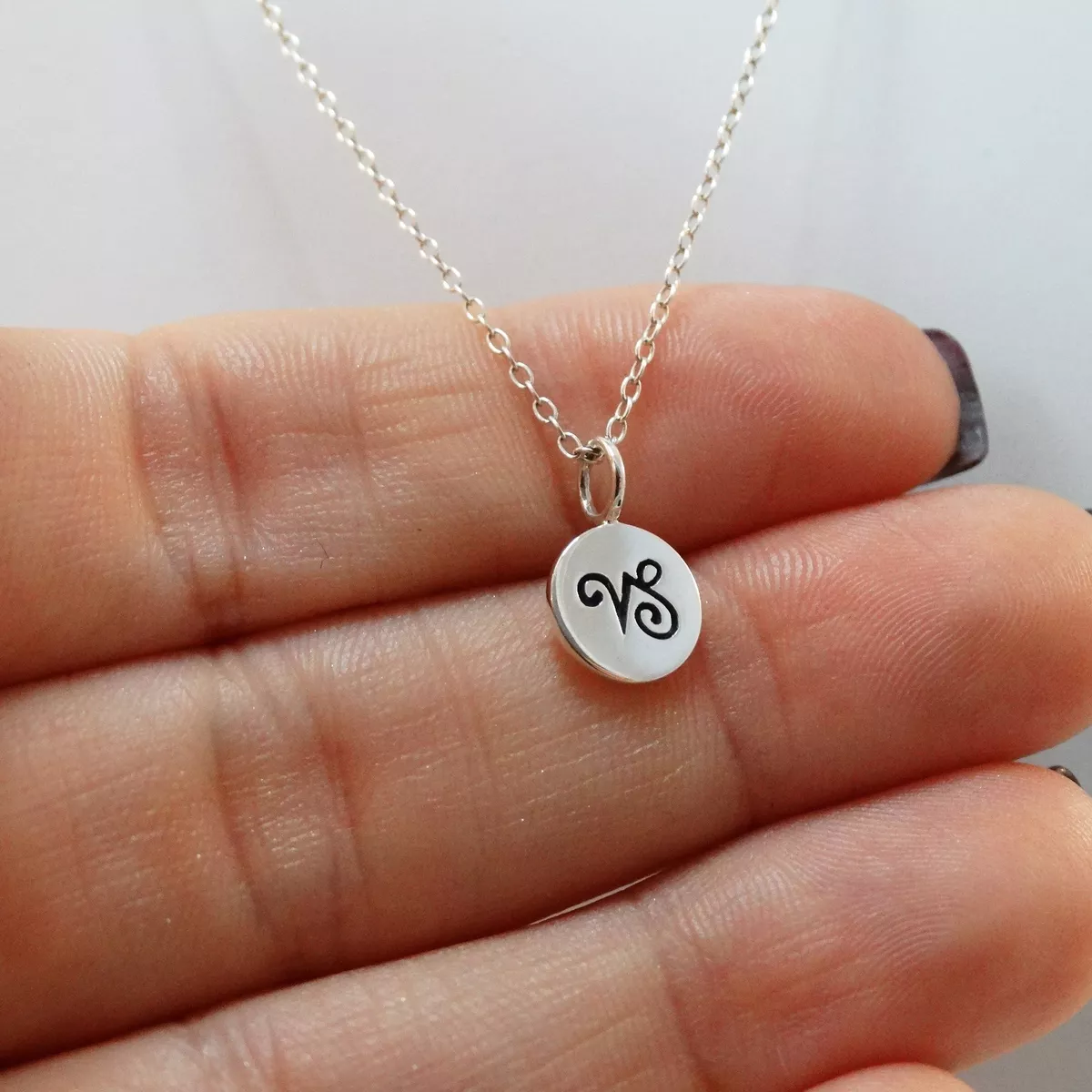 Tiny Capricorn Necklace 925 Sterling Silver Stars Horoscope