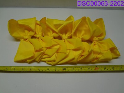 Qty = 12: Yellow Classic Cheer Bows Large 7'' P/N QHC3223YE