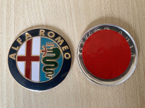 2 Stemma ALFA ROMEO GIULIETTA MITO 156 159 Logo Fregio Anteriore Posteriore oro - Foto 2 di 8