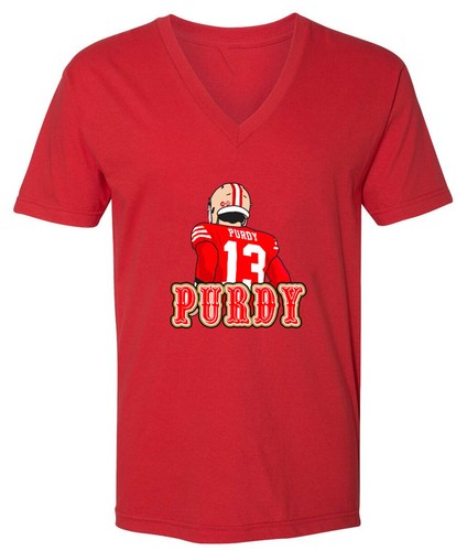 HERREN V-AUSSCHNITT Brock Purdy San Francisco 49ers Pic Shirt - Bild 1 von 2