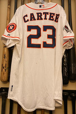 Chris Carter - 2015 Game Used Astros Postseason Jersey - MLB Authenticated